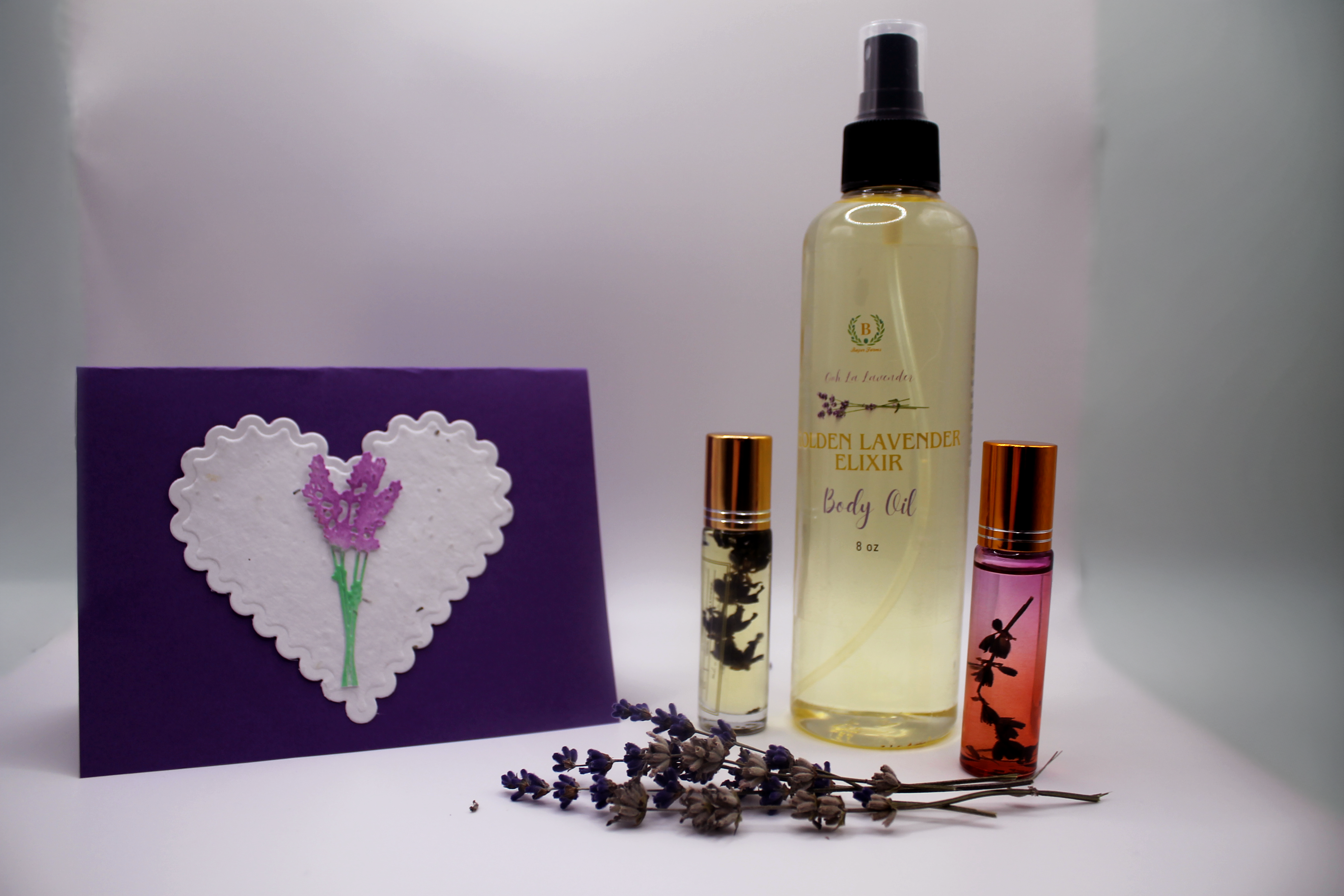 Lavender product photography styled with natural lighting